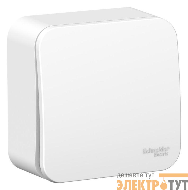 Выключатель 1-кл. ОП Blanca 6А IP20 (сх. 1) 250В с металлич. пластиной бел. SE BLNVA061021