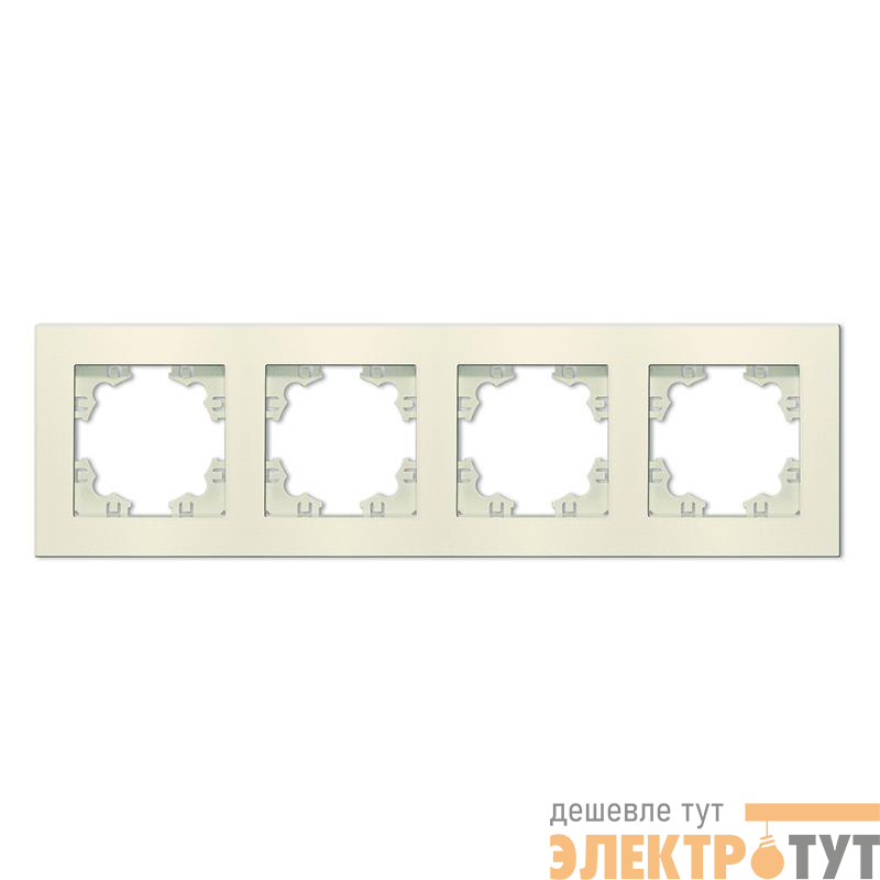 Рамка 4-м Афина универс. сл. кость (ivory) Universal A0046-I