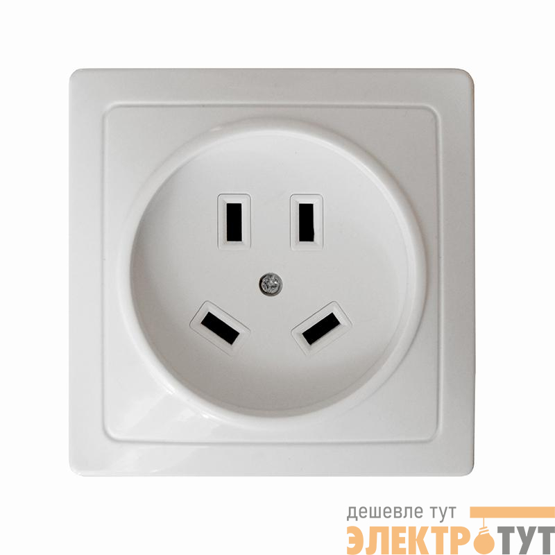 Розетка 1-м ОП 32А 440В IP20 3P+N для плиты с заземл. бел. Universal 5316