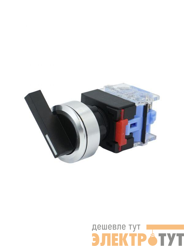 Переключатель ВК30-10XB/21 IP65 1НО на 2 положения с фиксацией I-O длинная рукоятка d30мм Электротехник ET020027