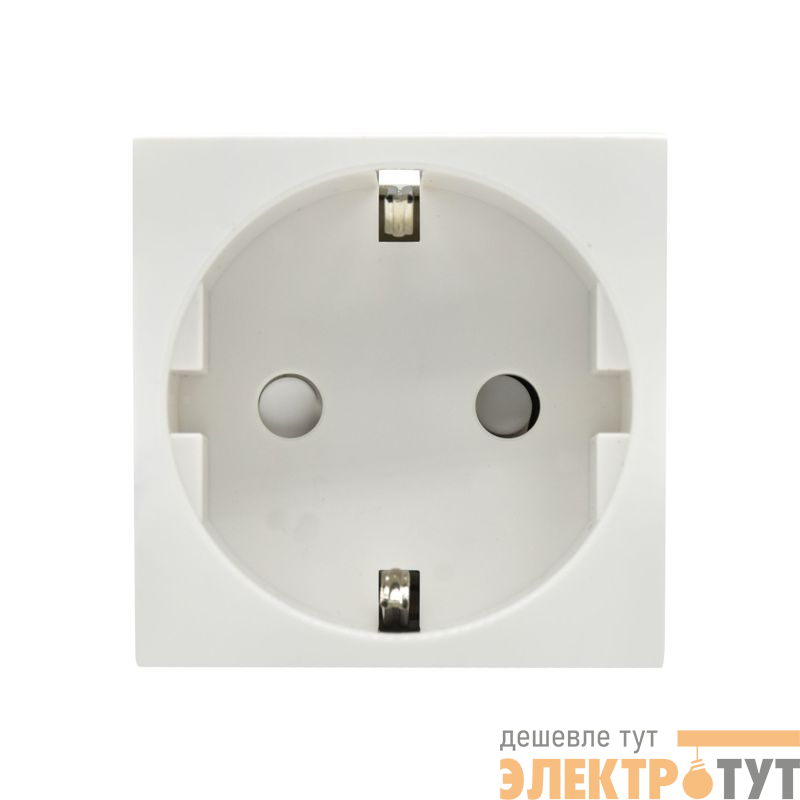 Розетка PRIMER с заземл. защ. шторки винт. зажим РКС-20-30-П-К бел. IEK PR-KK40D-RSZH-2-2-K01