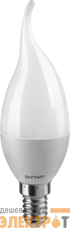 Лампа светодиодная 90 623 OLL-FC37-15-230-6.5K-E14-FR свеча на ветру ОНЛАЙТ 90623
