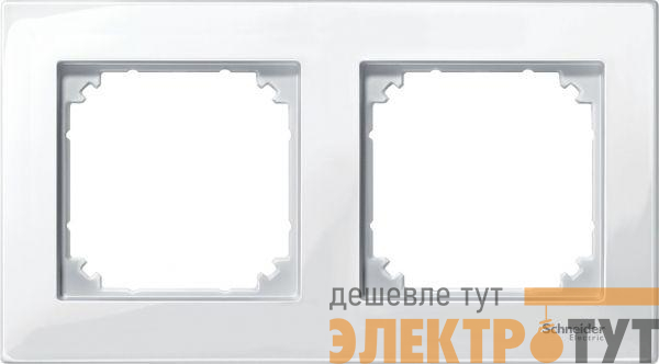 Рамка 2-м Merten M-Plan бел. SchE MTN515219
