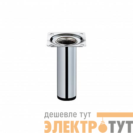 Ножка круглая нерегулируемая d30х100мм метал. хром Tech-Krep/Zitar 151293