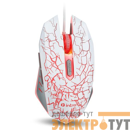 Мышь MG610 игровая проводная 1200-3600dpi бел. Intro Б0056136