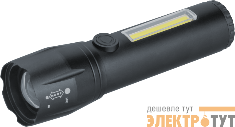 Фонарь светодиодный ручной 95 695 NPT-CM19-ACCU алюм.3 реж 1LED 3Вт+8COB 3Вт Li-ion 3.7В NAVIGATOR 95695
