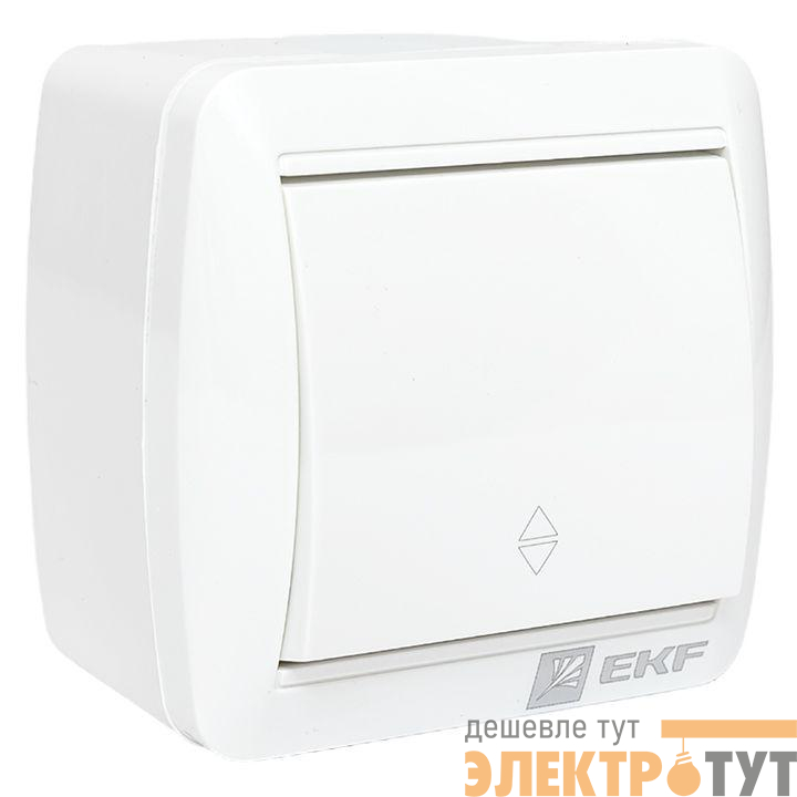 Переключатель проходной 1-кл ОП Владивосток 10А IP54 EKF EQR16-025-30-54
