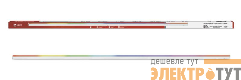 Светильник светодиодный СПБ-Т5-RGBW 15Вт red-green-blue-4000К 230В 1200мм IN HOME 4690612057774