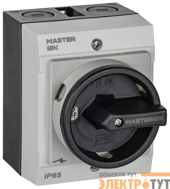 Переключатель кулачковый 10А (сх. 90) в боксе закрытая рукоятка IEK MI-CS21-010-090