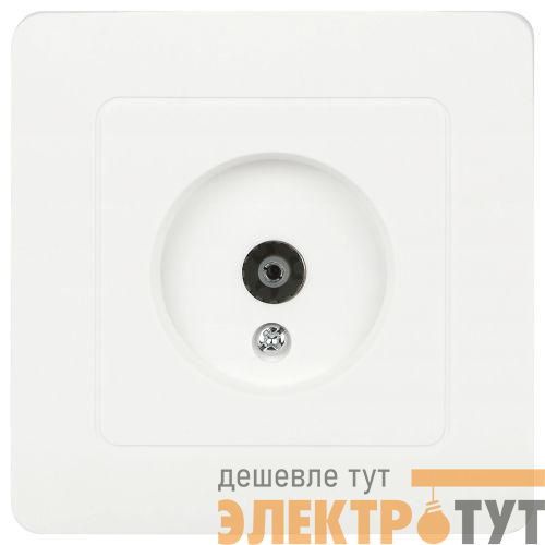 Розетка телевизионная одиночная TV СП Style 7-301-01 IP20 бел. Intro Б0060647