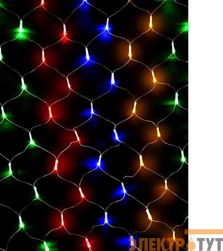 Гирлянда-сетка NTLD144C-M 1.5х1м 144LED разноцвет. IP44 соединяемая до 3мод. SHLights 4610003328672