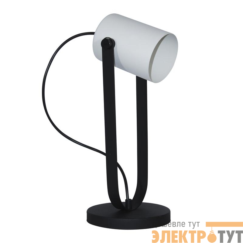 Светильник настольный "Гамма" ННБ 63-60-019 (ИМ) черн./бел. муар./шнур черн. Элетех 1005405351