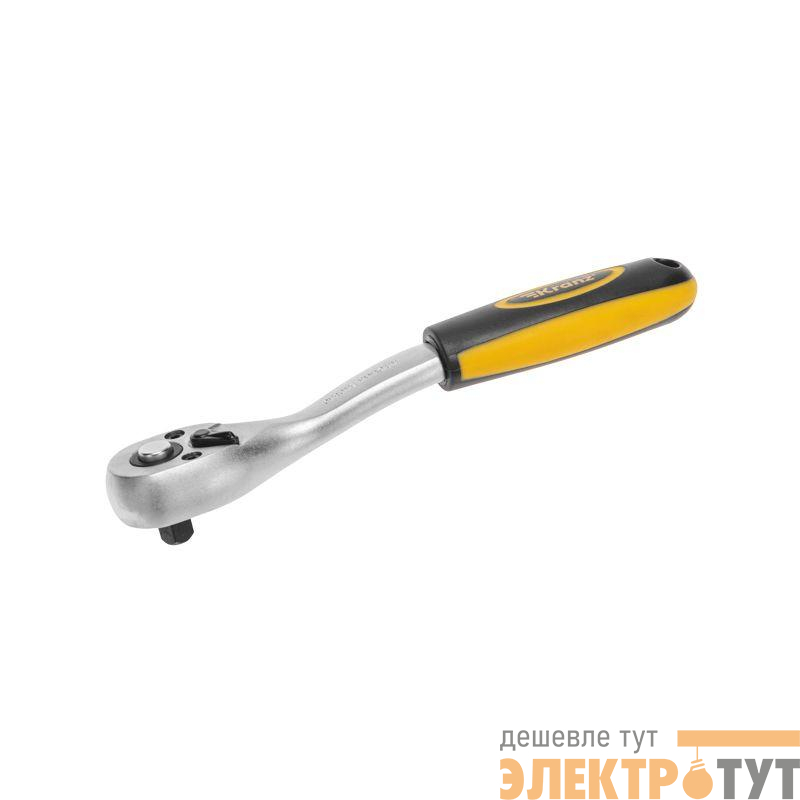 Ключ-трещотка для торцовых головок 1/4 СrV 72 зубца Kranz KR-12-8403