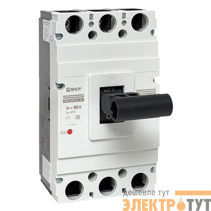 Выключатель автоматический 3п 400/400А 42кА ВА-99М PROxima EKF mccb99-400-400m