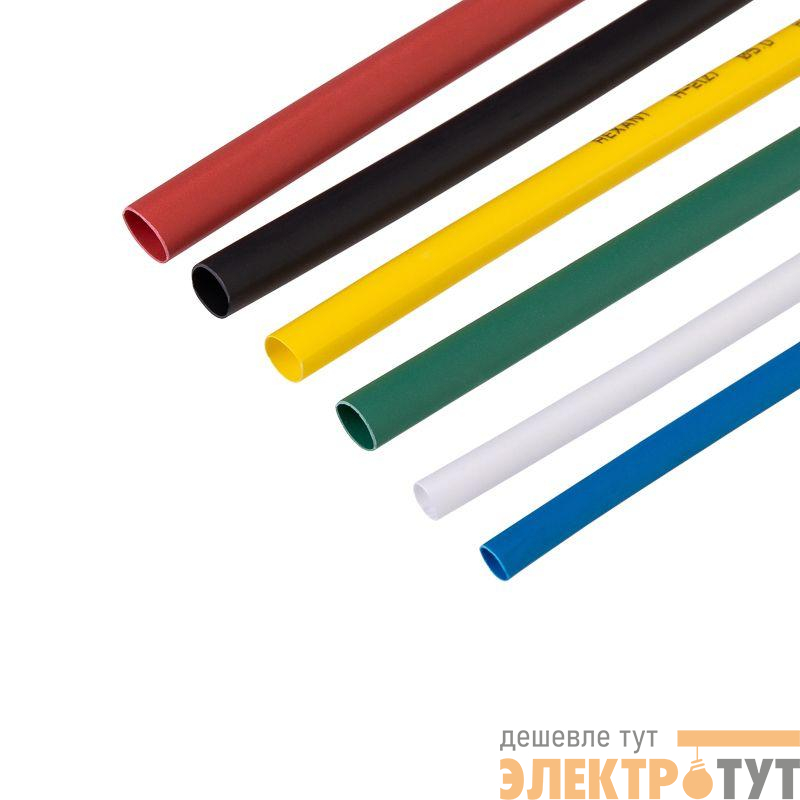 Набор трубок термоусадочных №1 AUTO ТУТ нг (уп.10шт по 10см) Rexant 29-0101