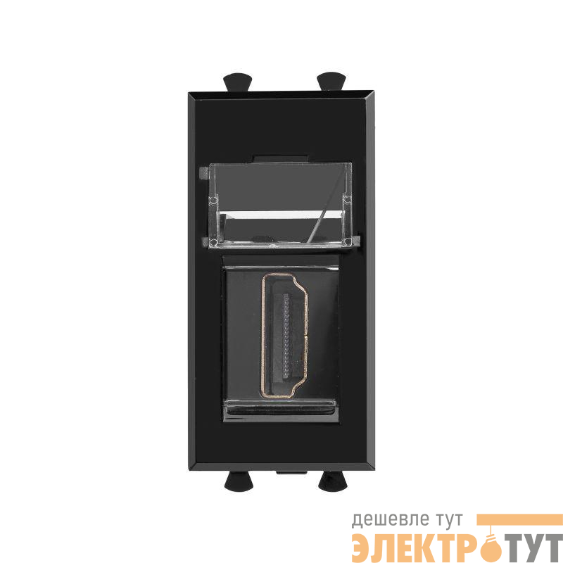 Розетка HDMI 1мод. Avanti "Черный квадрат" тип А-А модульная DKC 4402251