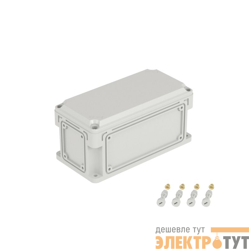 Корпус 300х150х146мм IP67 с непрозр. крышкой 21мм с фланцами пластик. DKC 531210