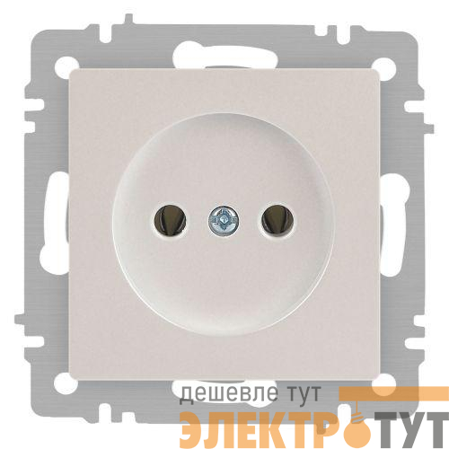 Розетка 1-м СП Accent 6-201-06 16А IP20 250В 2P перламутр. Intro Б0063667