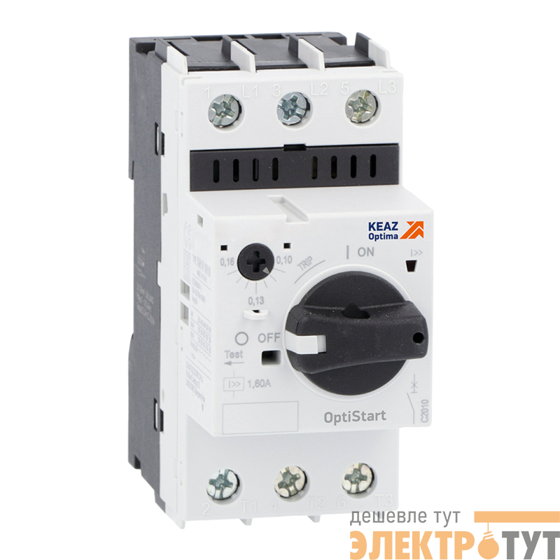 Выключатель автоматический 3п 18А диапазон уставок 13…18А T2 100кА OptiStart MP 32RH КЭАЗ 340140
