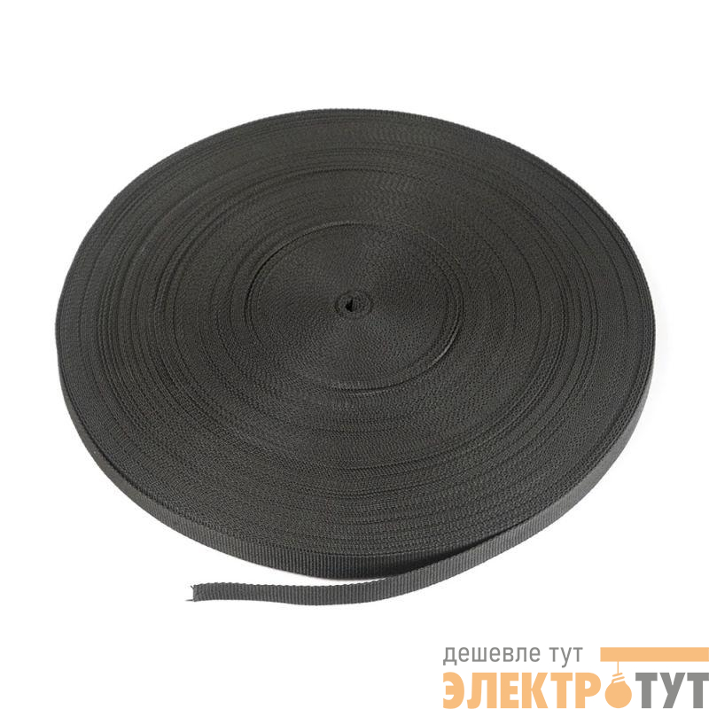 Лента монтажная текстильная 20мм черн. (уп.50м) Промрукав PR08.13067