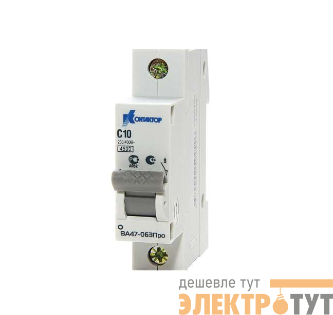 Выключатель автоматический модульный 1п C 2А 4.5кА ВА47-063 Контактор 7000101