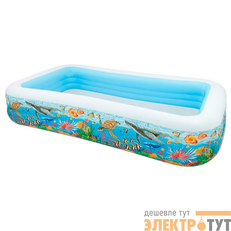 Бассейн семейный "Тропический риф" 305х183х56см от 6 лет (58485NP) INTEX 6941057454856