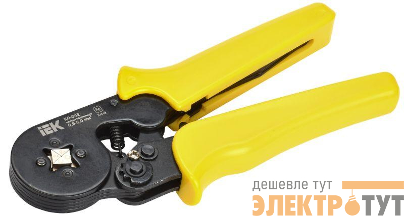 Клещи для обжима КО-04Е 0.5-6.0кв.мм квадрат IEK TKL10-D4