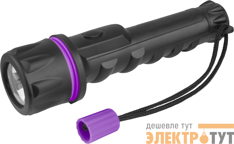 Фонарь светодиодный ручной 90 862 OPT-R01-2AA пласт.+рез.1LEDх0.5 Вт 1реж. 40лм IP54 ОНЛАЙТ 90862