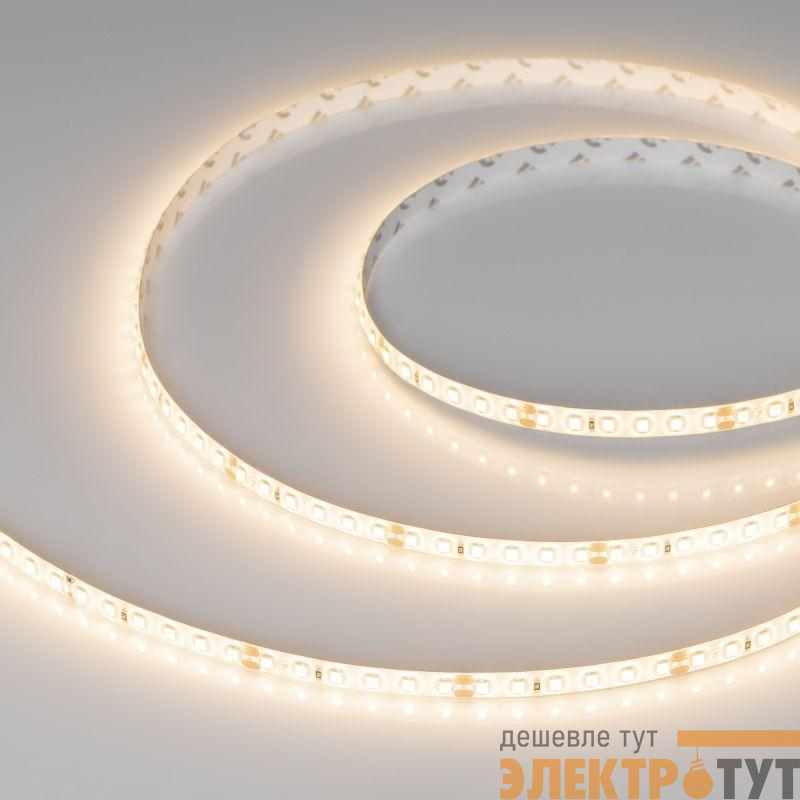 Лента светодиодная RTW-SE-A120-8mm 24V Warm 3000К 9.6Вт/м IP65 2835 герметичная (уп.5м) Arlight 014679(2)