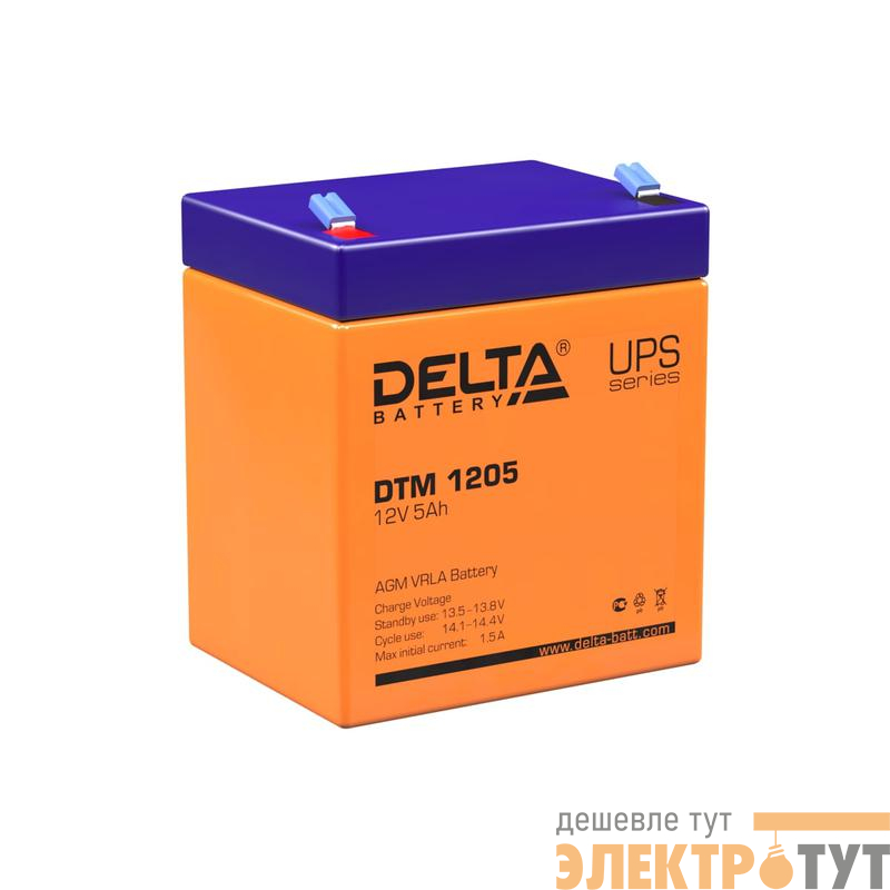 Аккумулятор UPS 12В 5А.ч Delta DTM 1205
