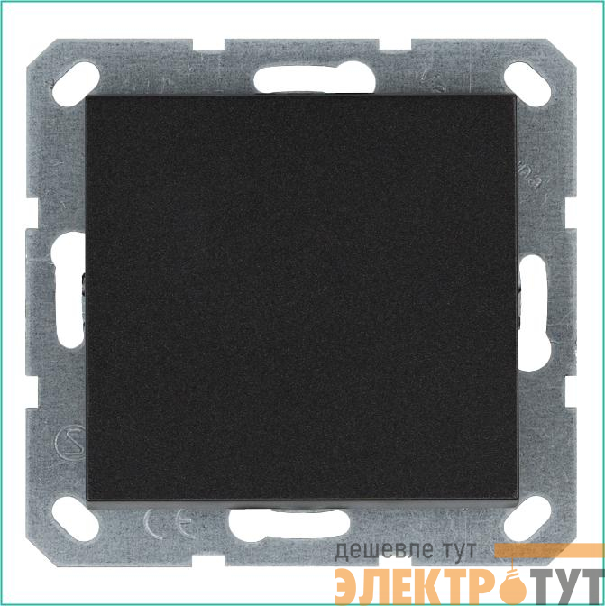 Выключатель 1-кл. 10А IP20 механизм анрацит Jasmart G3011B