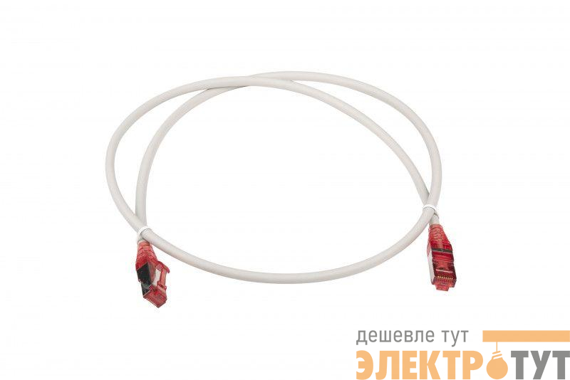 Патч-корд кат.5E F/UTP экранир. LSZH PC-LPM-STP-RJ45-RJ45-C5e-1M-LSZH-GY 1м сер. Hyperline 42308