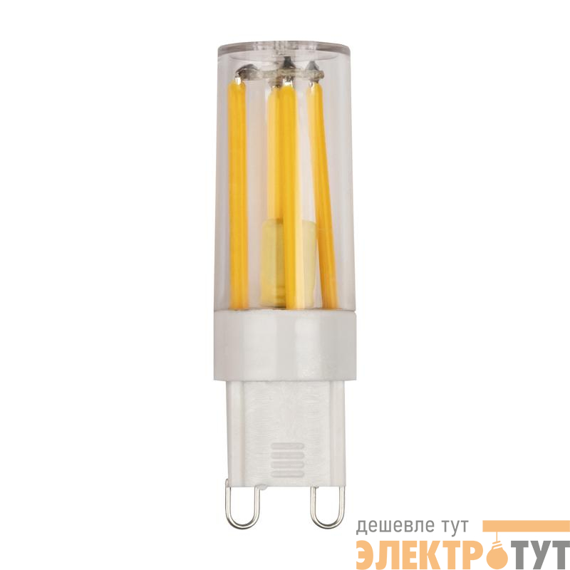 Лампа светодиодная филаментная PLED-G9 PRO 6Вт 2700К 480лм 230В d16.5х55мм без пульсации JazzWay 5062610