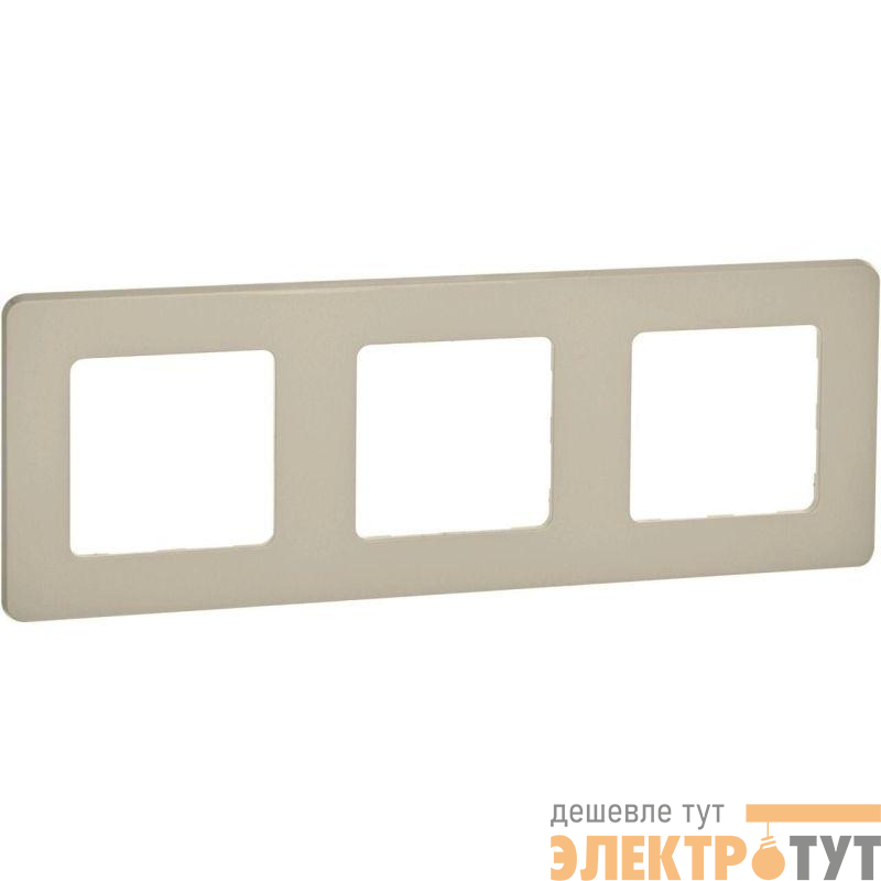 Рамка 3-м Inspiria сл. кость IEK 673951