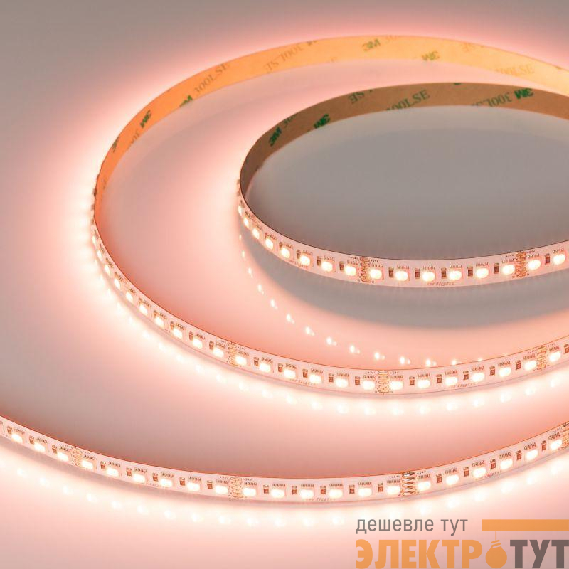 Лента светодиодная RT-H120-10mm 24V RGBW-Warm-4-in-1 25Вт/м IP20 4040 открыт. (уп.5м) Arlight 048746