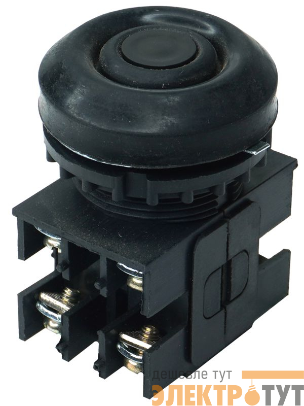 Выключатель кнопочный ВК30-10-22110-54 У2 2НО+2НЗ цилиндр 10А IP54 660В черн. Электротехник ET052784