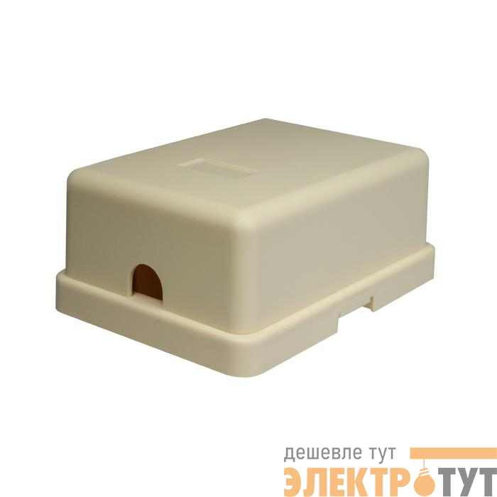 Розетка компьютерная 6P4C (RJ-11) 1 порт бел. SUPRLAN 10-0305