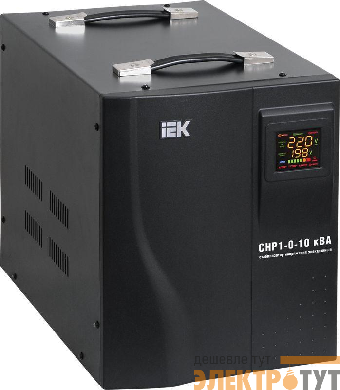Стабилизатор напряжения HOME СНР 1/220 5кВА переносной IEK IVS20-1-05000