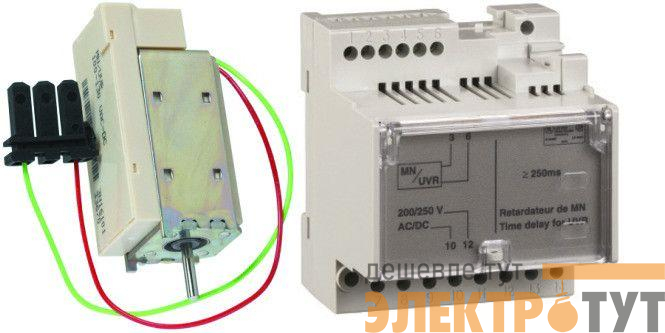 Расцепитель MN+замедлитель по 400В AC SE SPA-MNR4A