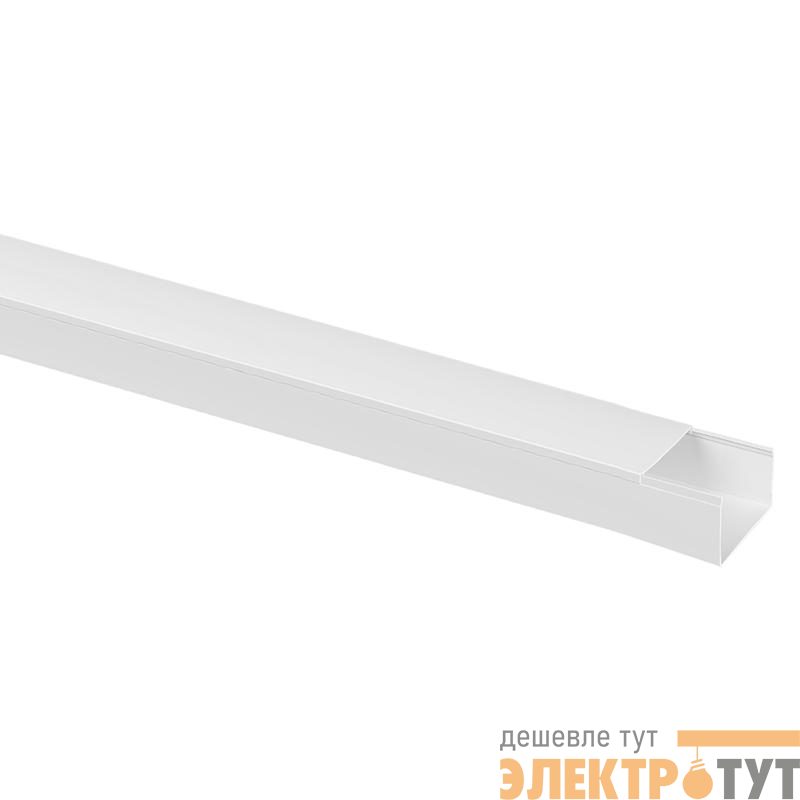 Кабель-канал 80х60 L2000 пластик бел. TOKOV ELECTRIC TKE-KK-80-60-2000-WH
