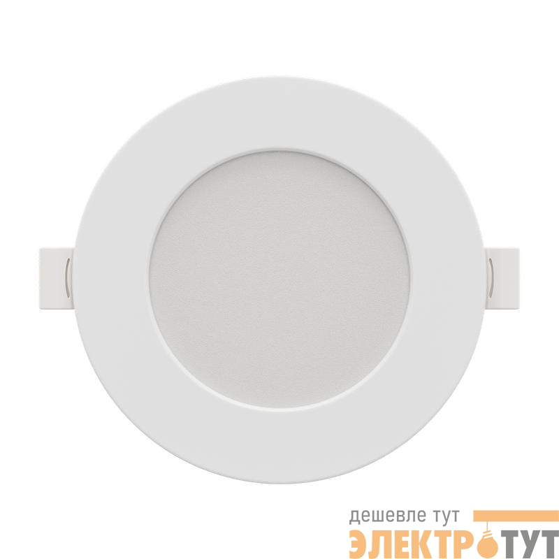 Панель светодиодная встраив. 3 ССT 10Вт 230В/50Гц 800лм 3-4-6.5К IP44 d126х26мм круг Apeyron 06-161