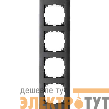 Рамка 4-м M-Pure антрацит SchE MTN4040-3614