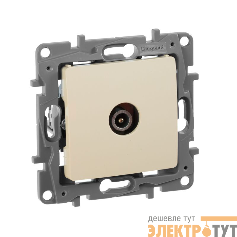 Розетка телевизионная проходная TV СП Etika 14дБ 5-862МГц механизм сл. кость IEK 672363