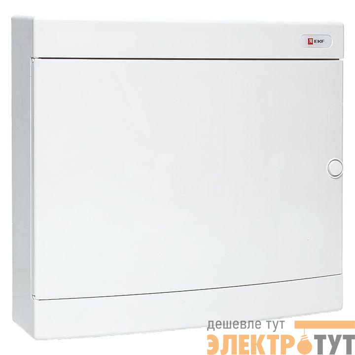 Щит распределительный навесной Unix 2х18мод. IP41 бел. дверь PROxima EKF ux-2x18-nw