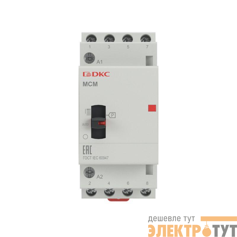 Контактор модульный YON max типа MCМ с ручным управлением 4P 25A 240В 4НО YON MCM-25-40-A240