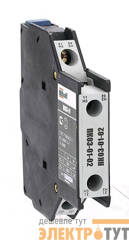 Приставка контактная ПК-03 боков. доп. контакты 2НЗ DEKraft 24110DEK