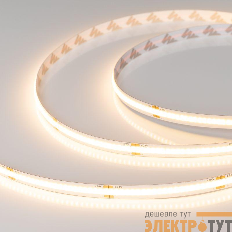 Лента светодиодная COB-X378-8mm 24V Warm 3000К 11.5Вт/м IP20 CSP (уп.5м) Arlight 031883(2)