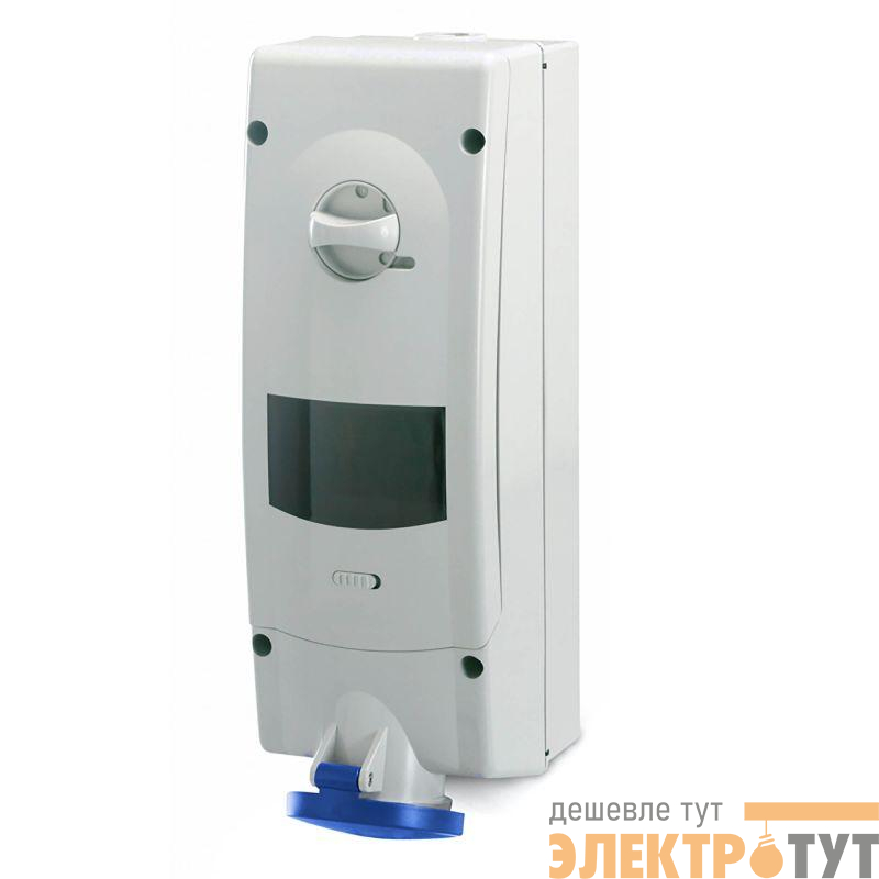 Розетка настенная 32А 2P+E (УЗО 40А 30мА) с мех. блокировкой и предустановленным модульным оборудованием IP44 DKC DIS5673283R