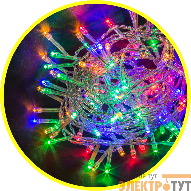 Гирлянда светодиодная "Нить" 93 640 NGF-D020-01 11.5м 100LED RGBY IP20 TR Navigator 93640