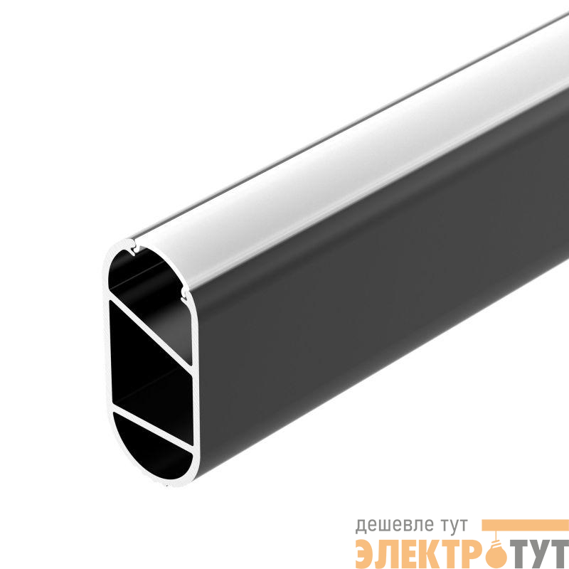 Профиль WARDROBE-1530-2000 ANOD BLACK L2000 алюм. Arlight 054942